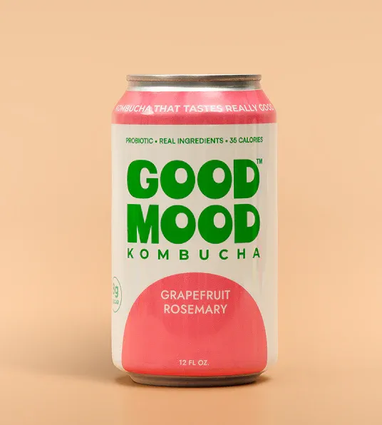 GoodMood Kombucha, Grapefruit Rosemary