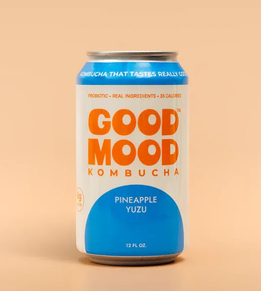 GoodMood Kombucha, Pineapple Yuzu