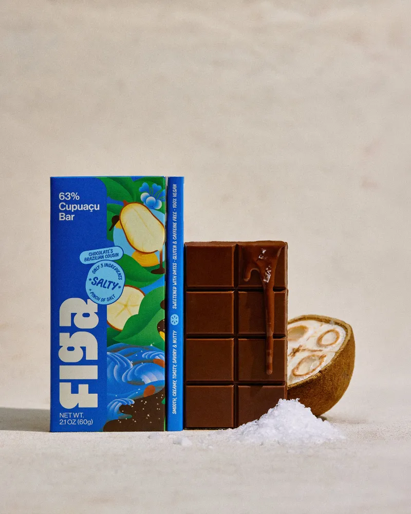 Figa Foods, Salty | 63% Cupuaçu Bar | Chocolate's Brazilian Cousin