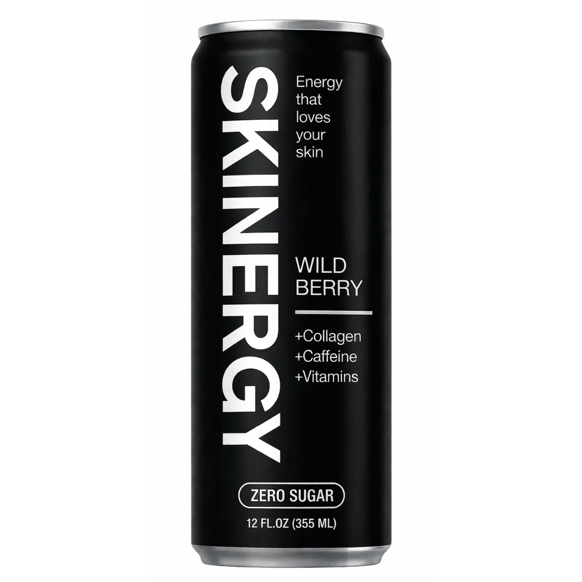SKINERGY, Skinergy - Collagen Energy Drink | Wild Berry | Collagen + Caffeine + Zero Sugar