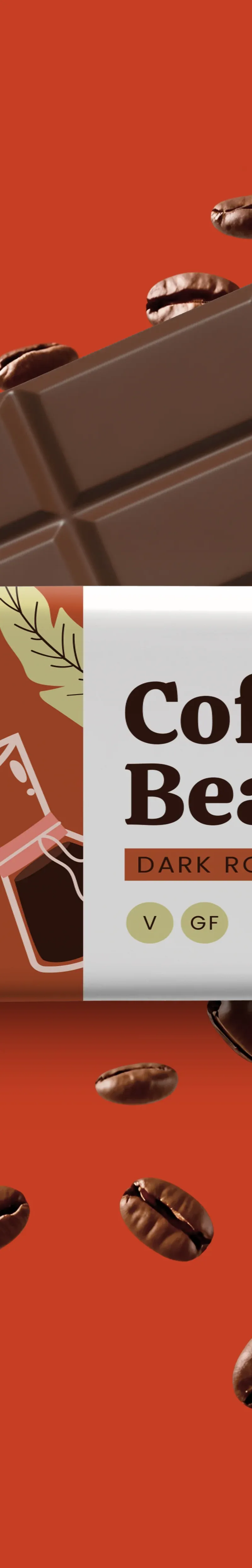 Moka Energy, Moka Coffee Bean Bar - Dark Roast 12 Pack
