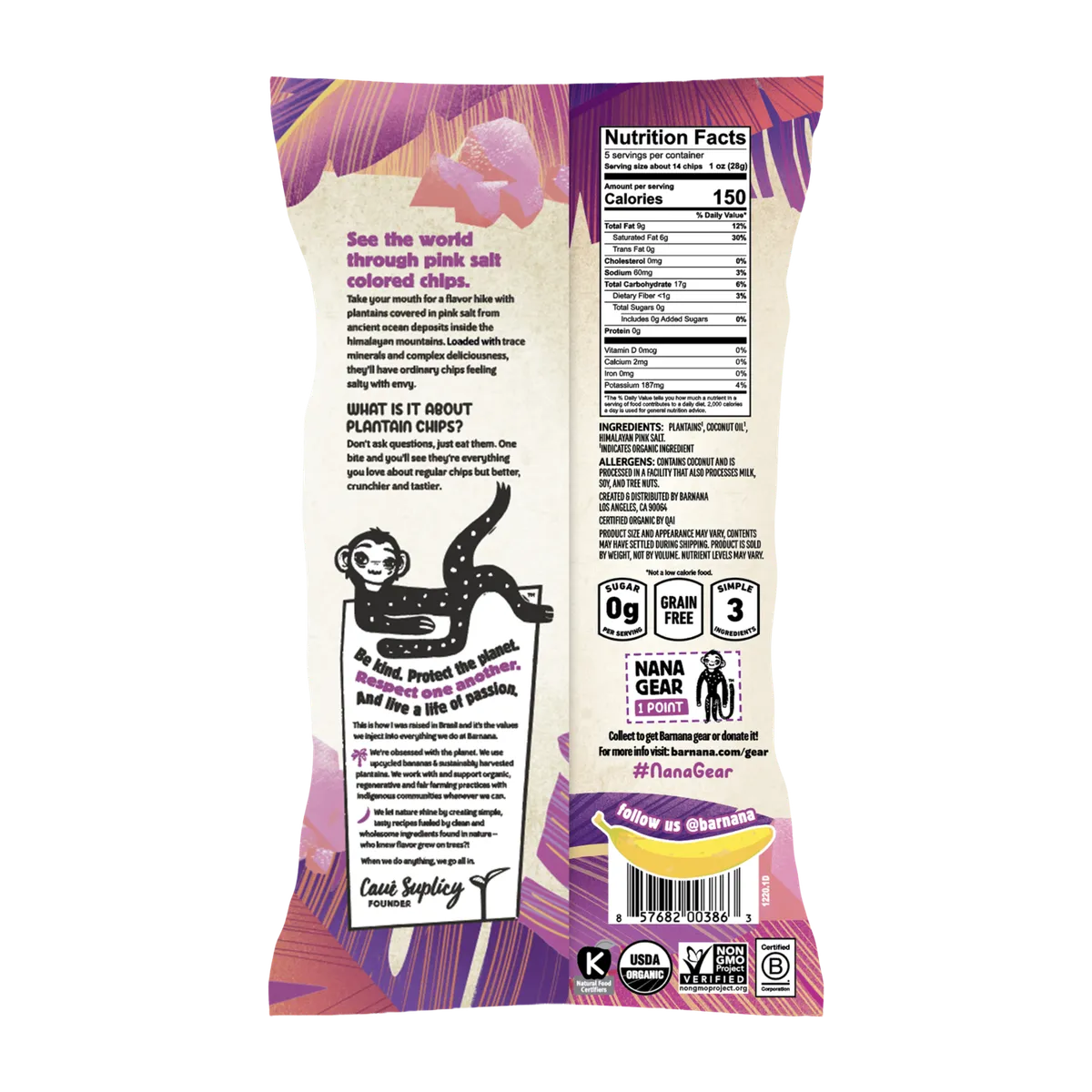 Barnana, Barnana Plantain Chips (5oz), photo 2