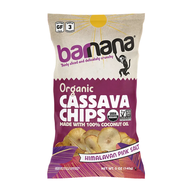Barnana, Cassava Chips Pink Salt (5oz)