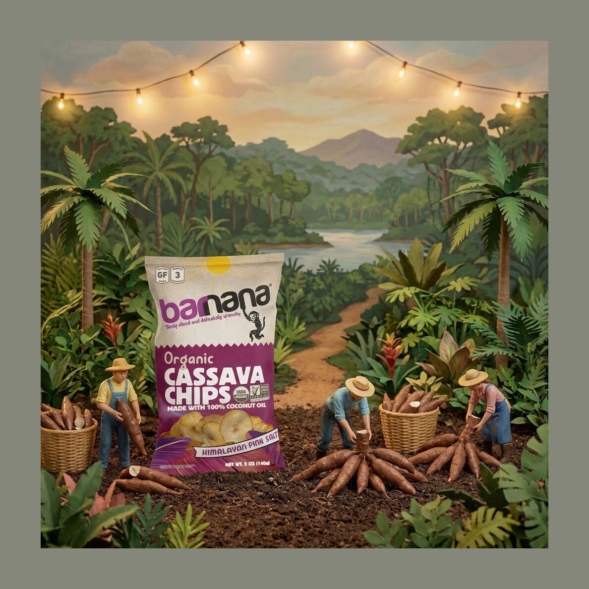 Barnana, Cassava Chips Pink Salt (5oz), photo 3
