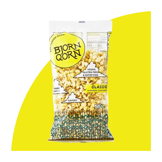 BjornQorn, BjornQorn Popcorn (3oz 12-pack)