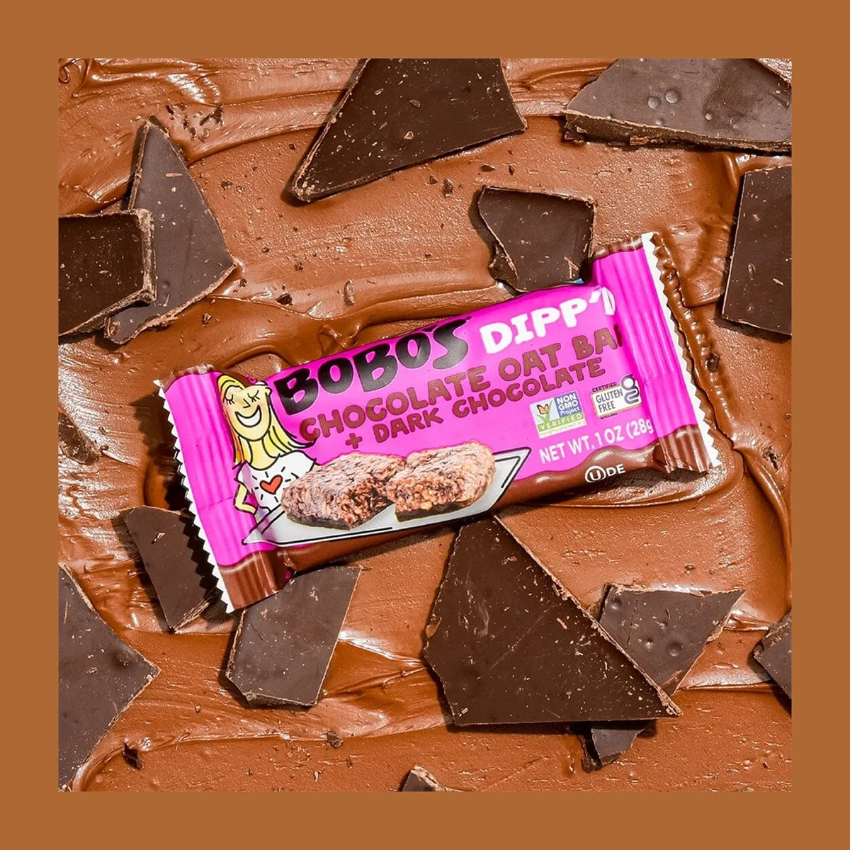 Bobo's, Dipp'd Oat Bar + Dark Chocolate (Box of 30), photo 2