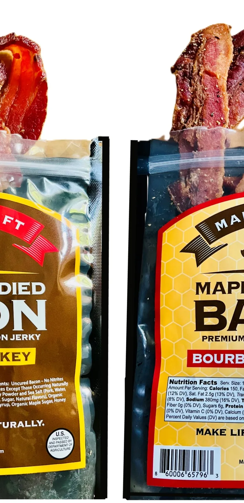 Maple Craft Foods, Maple Candied Bacon Jerky - All Natural, No Preservatives