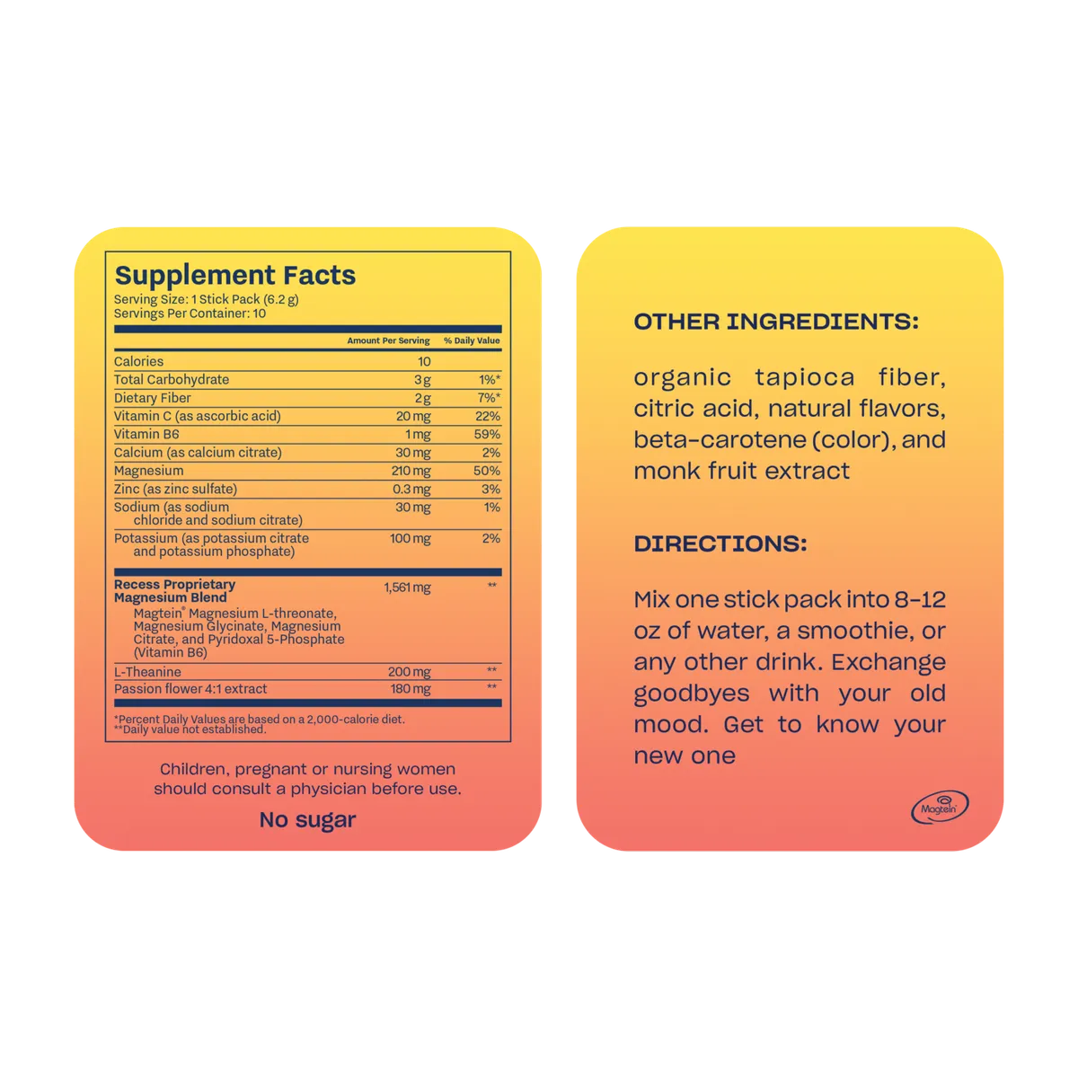 Recess, Recess Mood Powder - Lemon Citrus Stick Packs, photo 2